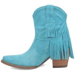 Fandango Fringe Snip Toe Pull On Cowboy Booties