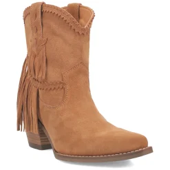Fandango Fringe Snip Toe Pull On Cowboy Booties