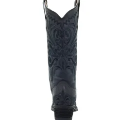 Filigree Embroidery Snip Toe Cowboy Boots