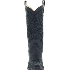 Filigree Embroidery Snip Toe Cowboy Boots