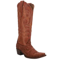 Fish Embroidered Snip Toe Cowboy Boots