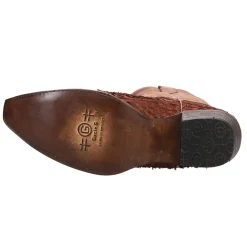 Fish Embroidered Snip Toe Cowboy Boots