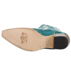 Fish Embroidered Snip Toe Cowboy Boots