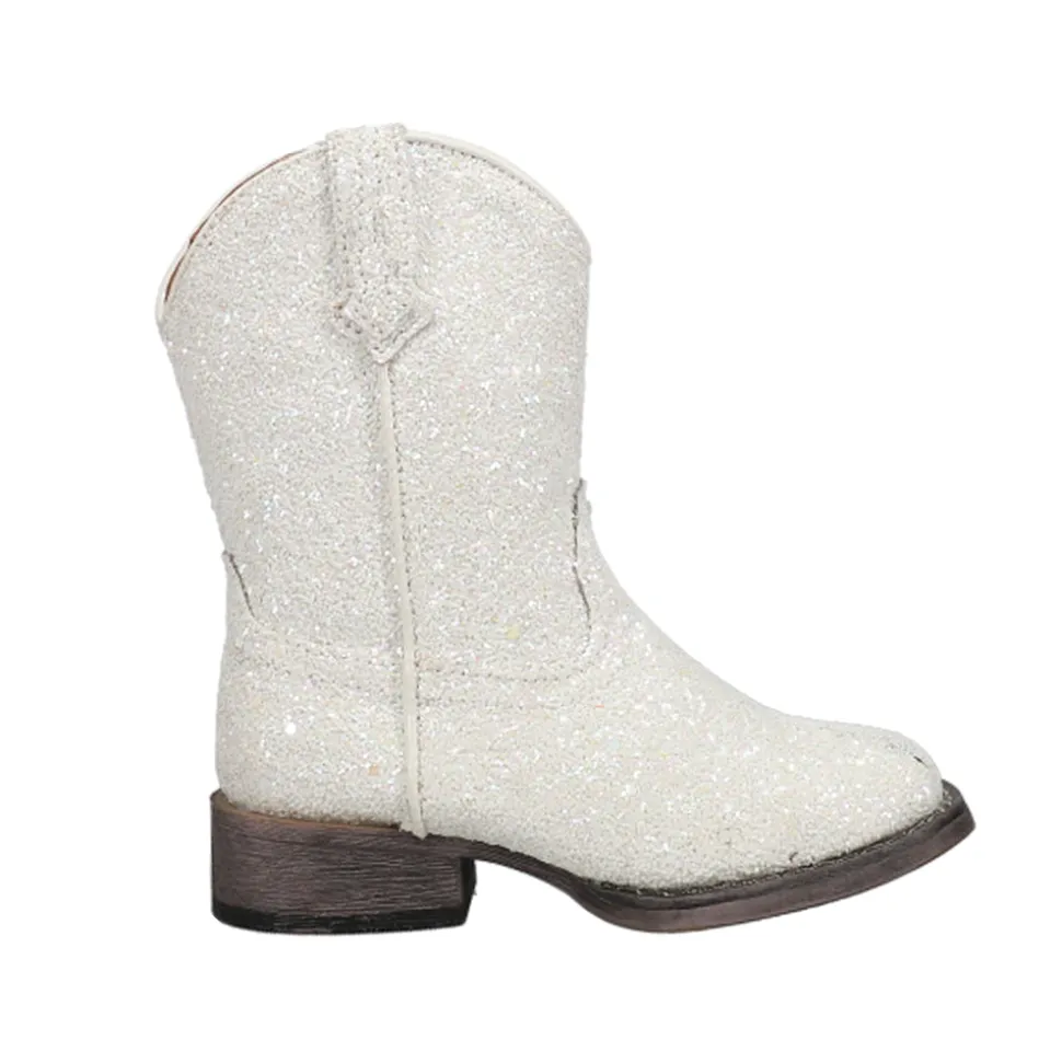 Galore Glitter Square Toe Cowboy Boots (Toddler)