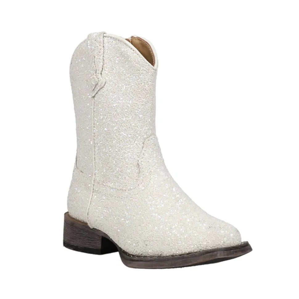 Galore Glitter Square Toe Cowboy Boots (Toddler)