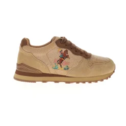 Giddyup Embroidered Lace Up Sneakers