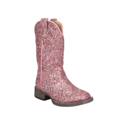 Glitter Galore Square Toe Cowboy Boots (Little Kid)