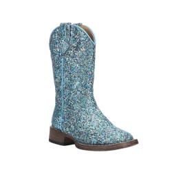 Glitter Galore Square Toe Cowboy Boots (Little Kid)