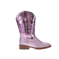 Glitter Gleam Round Toe Cowboy Boots (Little Kid-Big Kid)