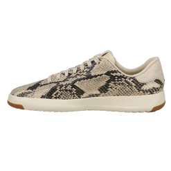 Grandpro Tennis Snake Print Lace Up Sneakers
