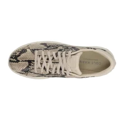 Grandpro Tennis Snake Print Lace Up Sneakers