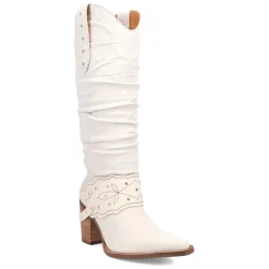 Grit N' Grace Slouchy Studded Snip Toe Pull On Cowboy Boots