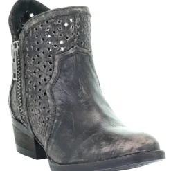 Hand Cut Zippered Round Toe Cowboy Booties