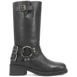 Harlee Round Toe Motorcycle Boots