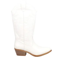 Hattie Narrow Embroidered Pointed Toe Pull On Cowboy Boots