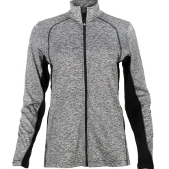 Heather Colorblock Full Zip Jacket