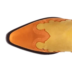 Holy Roller Embroidered Tooled-Inlay Snip Toe Cowboy Boots