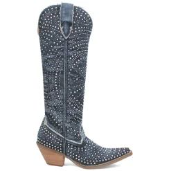 Honkytonk Honey Rhinestone Snip Toe Pull On Cowboy Boots