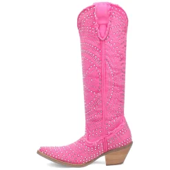 Honkytonk Honey Rhinestone Snip Toe Pull On Cowboy Boots