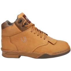 Horseshoe Kiltie Round Toe Lace Up Boots