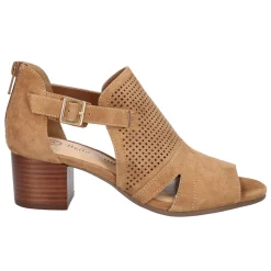 Illiana Cut-Out Block Heeled Sandals