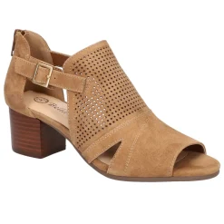 Illiana Cut-Out Block Heeled Sandals