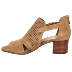 Illiana Cut-Out Block Heeled Sandals
