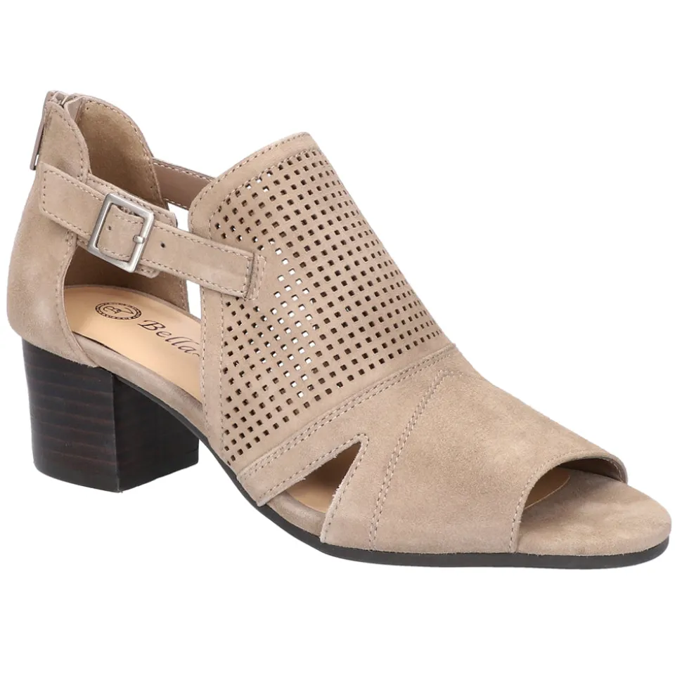 Illiana Cut-Out Block Heeled Sandals