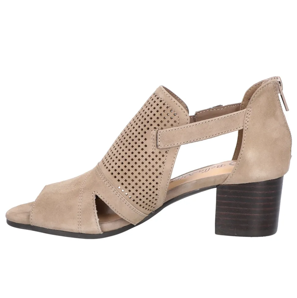Illiana Cut-Out Block Heeled Sandals