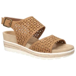 Inaya Cut Out Slingback Wedge Sandals