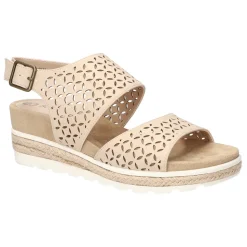 Inaya Cut Out Slingback Wedge Sandals