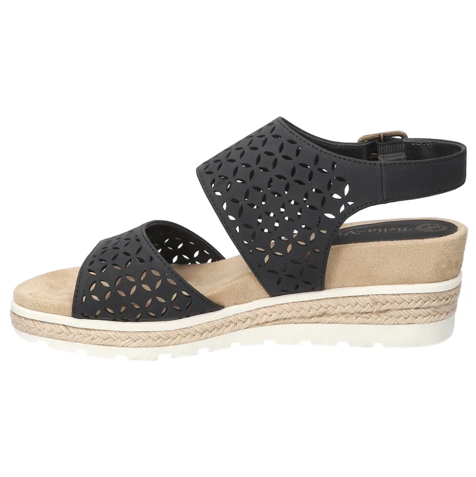 Inaya Cut Out Slingback Wedge Sandals