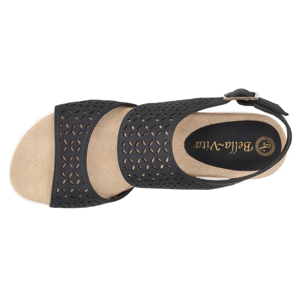 Inaya Cut Out Slingback Wedge Sandals