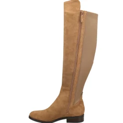 Isabelle Over The Knee Round Toe Zippered Boots