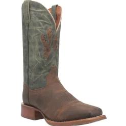 Jacob Embroidered Square Toe Pull On Cowboy Boots