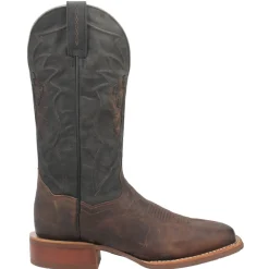 Jacob Embroidered Square Toe Pull On Cowboy Boots