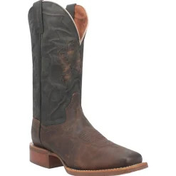 Jacob Embroidered Square Toe Pull On Cowboy Boots