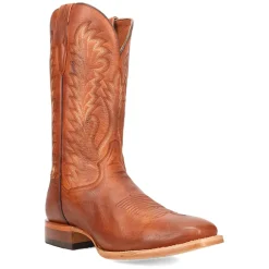 Jerry Embroidered Square Toe Pull On Cowboy Boots