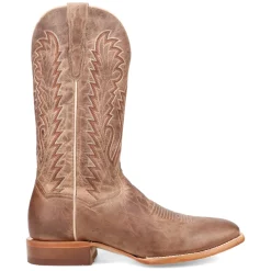 Jerry Embroidered Square Toe Pull On Cowboy Boots