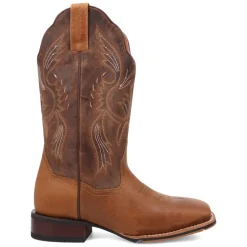 Jillian Embroidered Square Toe Pull On Cowboy Boots