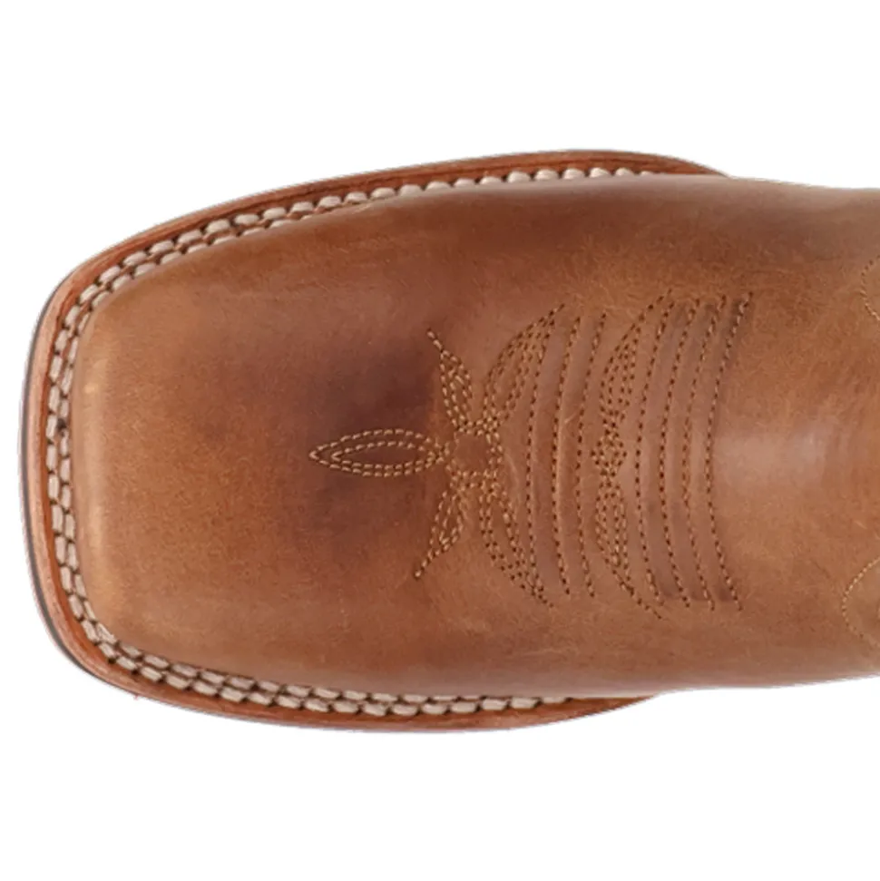 Jillian Embroidered Square Toe Pull On Cowboy Boots