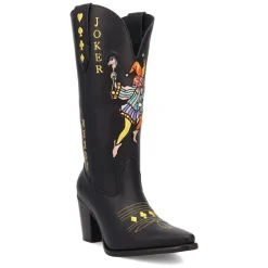 Joker Graphic Snip Toe Cowboy Boots