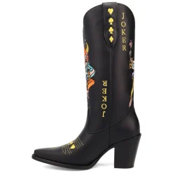 Joker Graphic Snip Toe Cowboy Boots