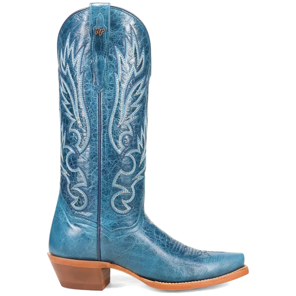 Katy Embroidered Snip Toe Pull On Cowboy Boots