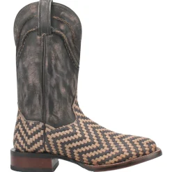 Keaton Striped Square Toe Cowboy Boots