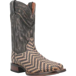 Keaton Striped Square Toe Cowboy Boots