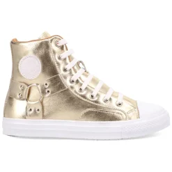 Knarly Metallic High Top Sneakers