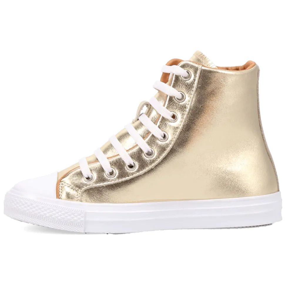 Knarly Metallic High Top Sneakers