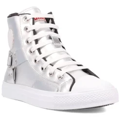 Knarly Metallic High Top Sneakers