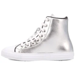 Knarly Metallic High Top Sneakers